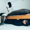 ベッド下の恐怖の写真